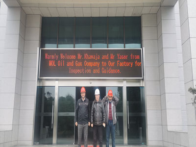 MOL石油天燃气公司到工厂实地考察